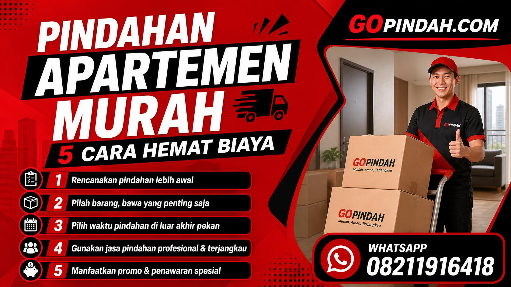 Pindahan Apartemen Murah 5 Cara Hemat Biaya